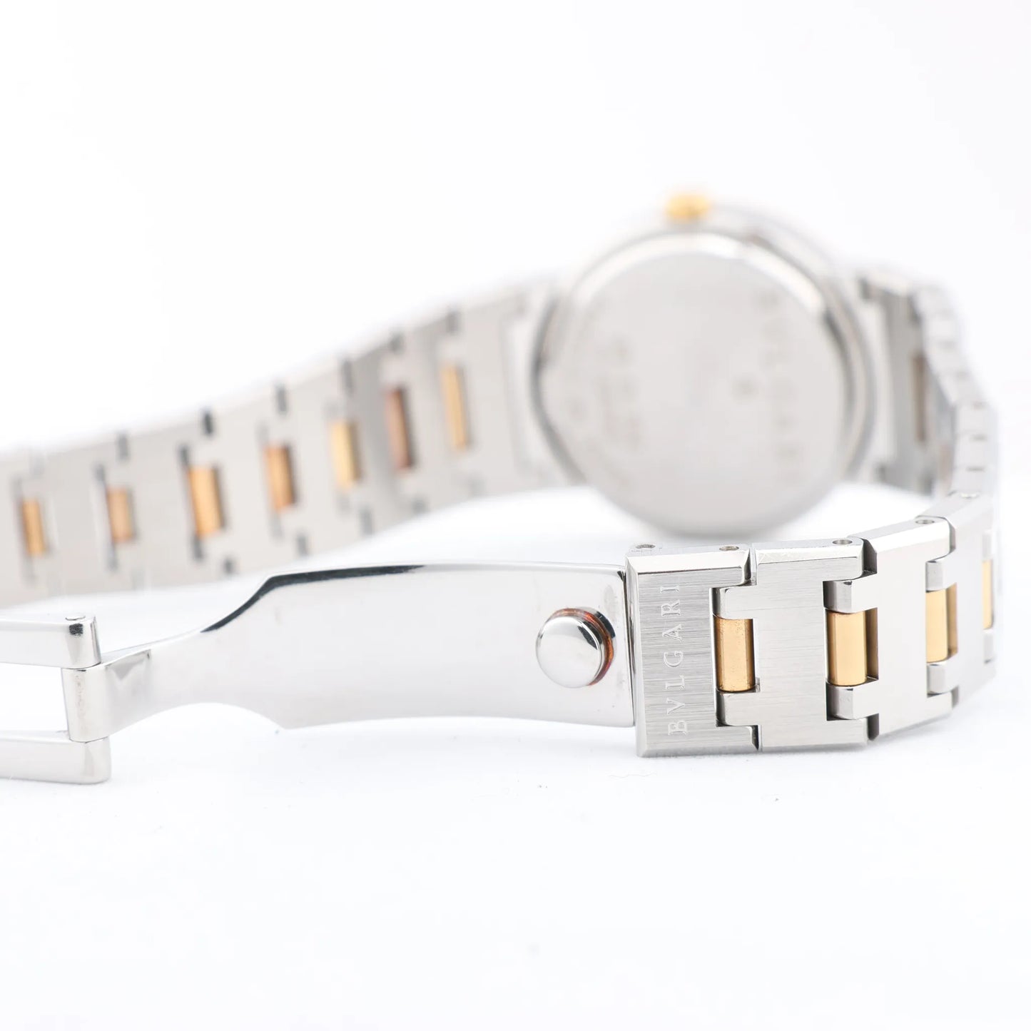 Bvlgari Bvlgari Bvlgari BB26SGD F138283 SS×YG QZ Uhr mit schwarzem Zifferblatt