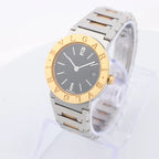 Bvlgari Bvlgari Bvlgari BB26SGD F138283 SS×YG QZ Black Dial Watch
