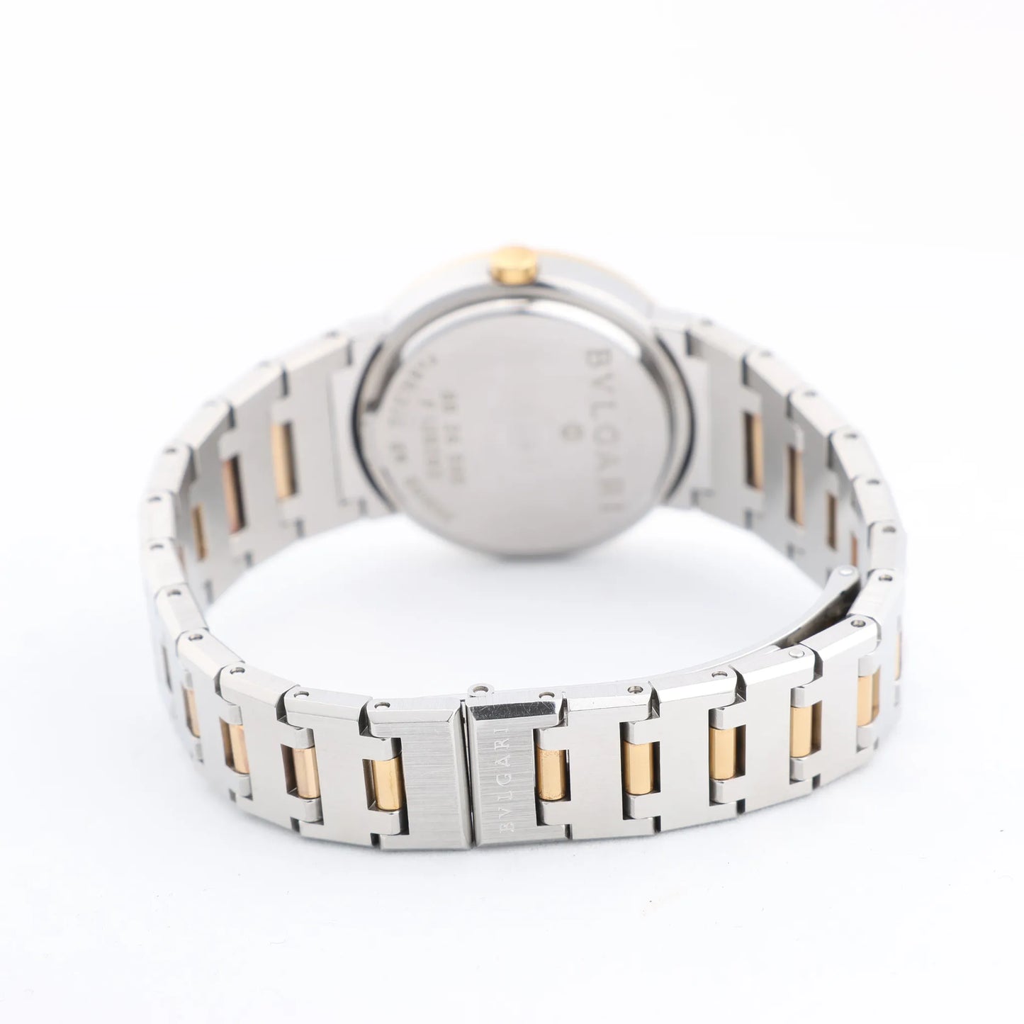 Bvlgari Bvlgari Bvlgari BB26SGD F138283 SS×YG QZ Uhr mit schwarzem Zifferblatt