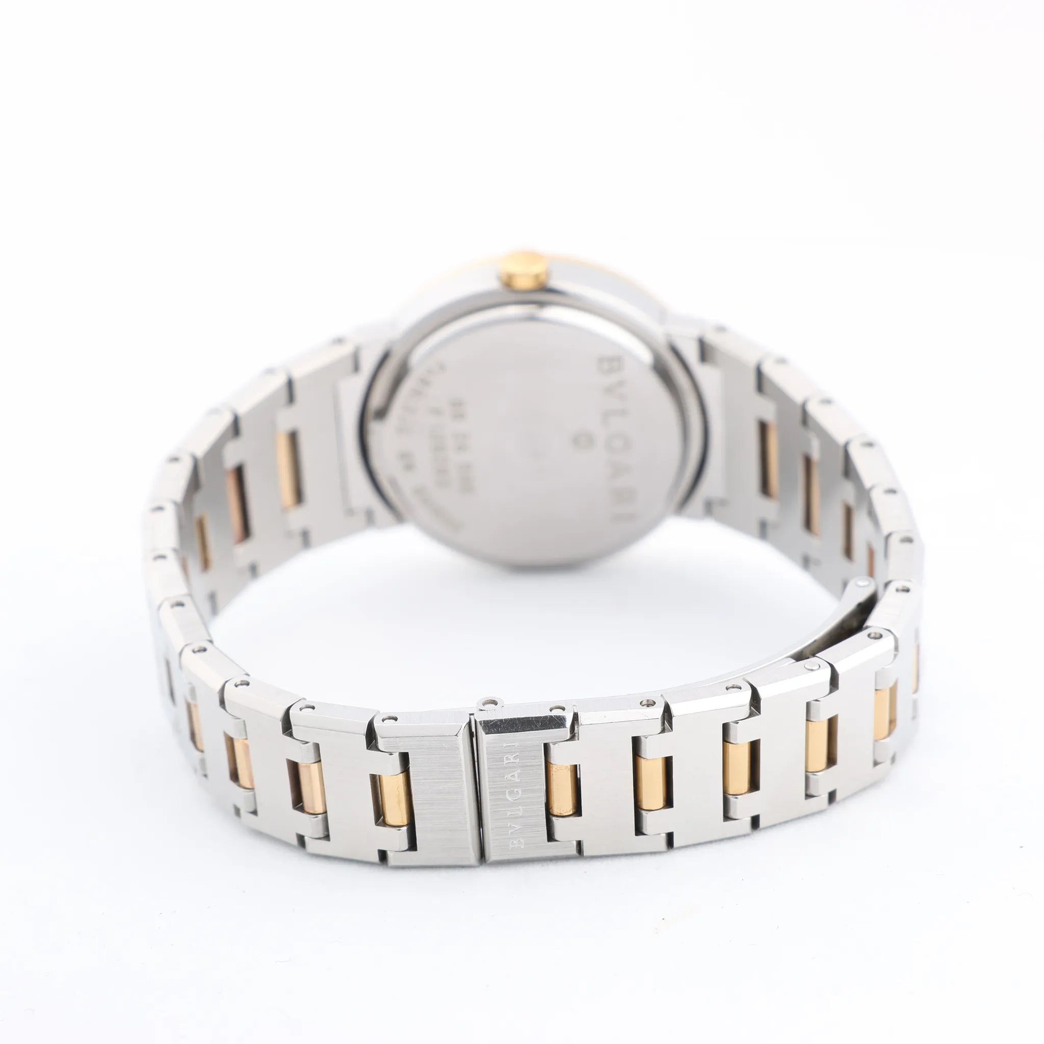 Bvlgari Bvlgari Bvlgari BB26SGD F138283 SS×YG QZ Black Dial Watch