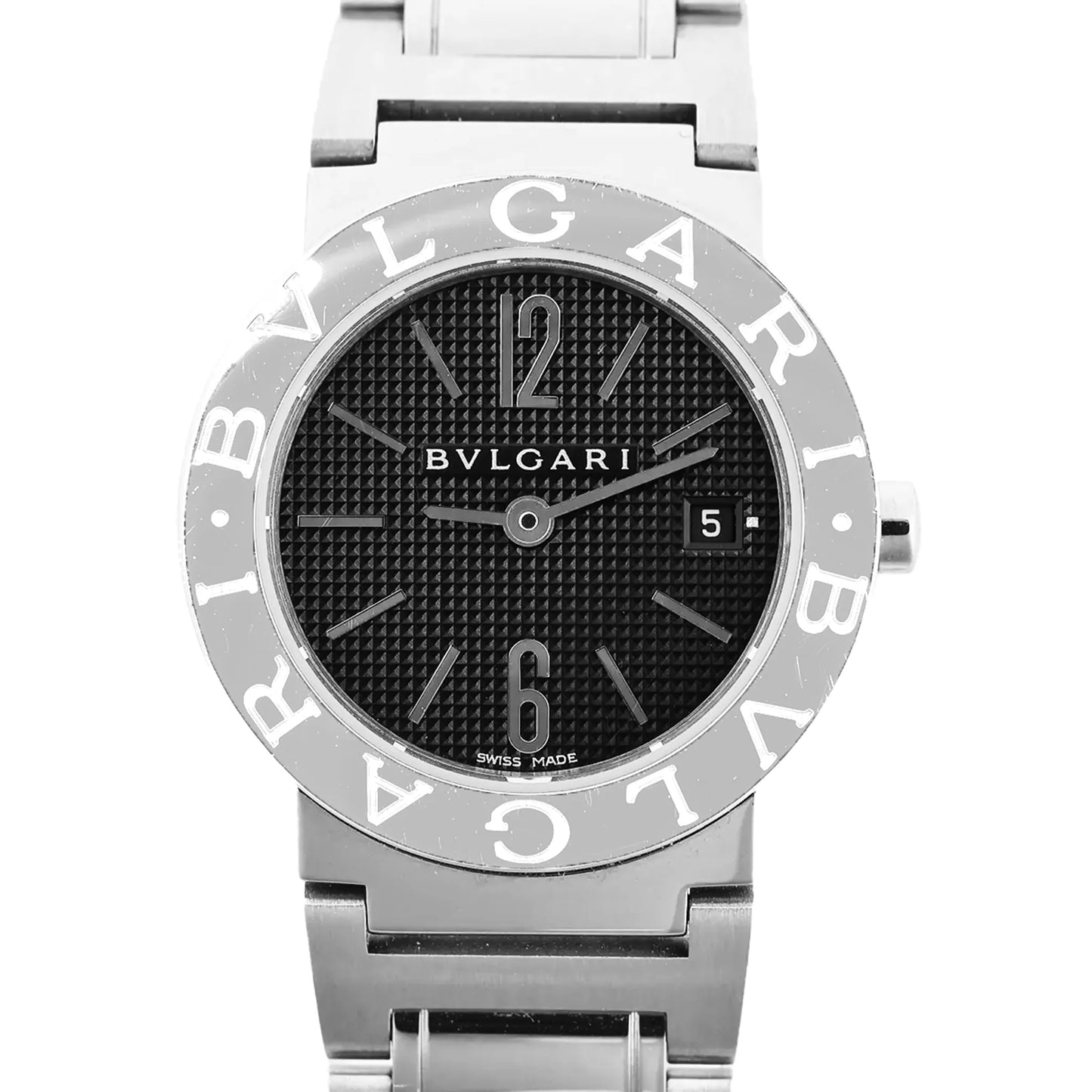 Bvlgari Bvlgari Bvlgari  BB26SS D395848 SS QZ Watch with Black Dial