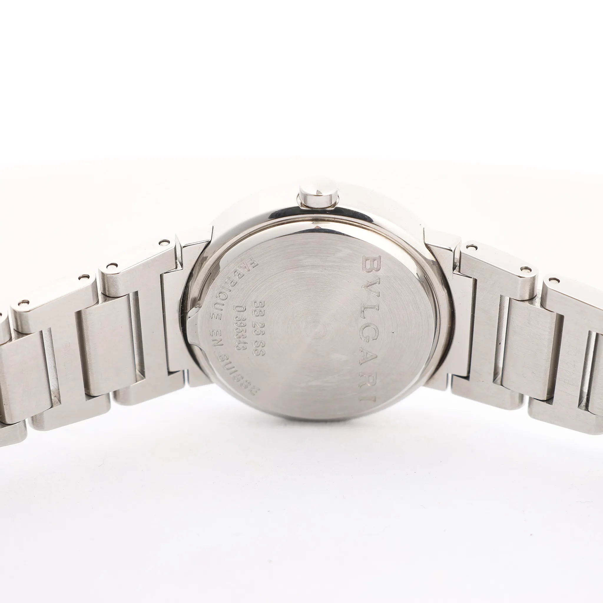 Bvlgari Bvlgari Bvlgari  BB26SS D395848 SS QZ Watch with Black Dial