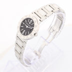 Bvlgari Bvlgari Bvlgari  BB26SS D395848 SS QZ Watch with Black Dial