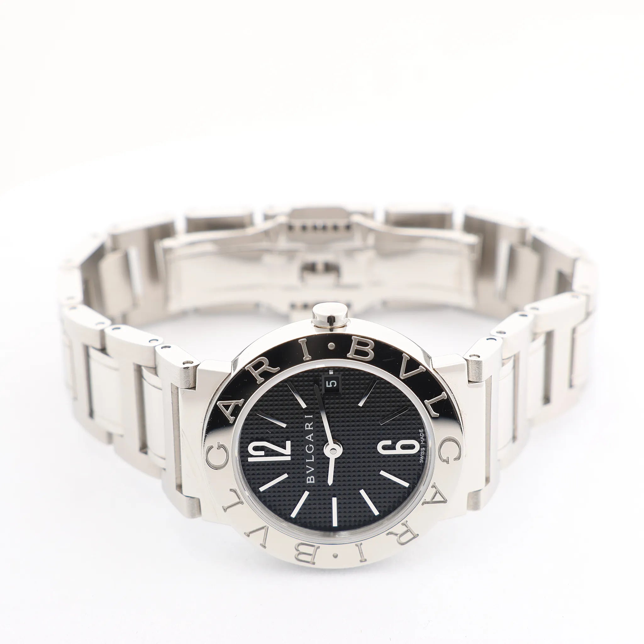 Bvlgari Bvlgari Bvlgari  BB26SS D395848 SS QZ Watch with Black Dial
