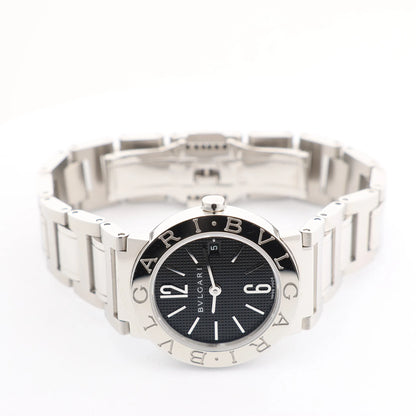 Bvlgari Bvlgari Bvlgari  BB26SS D395848 SS QZ Watch with Black Dial