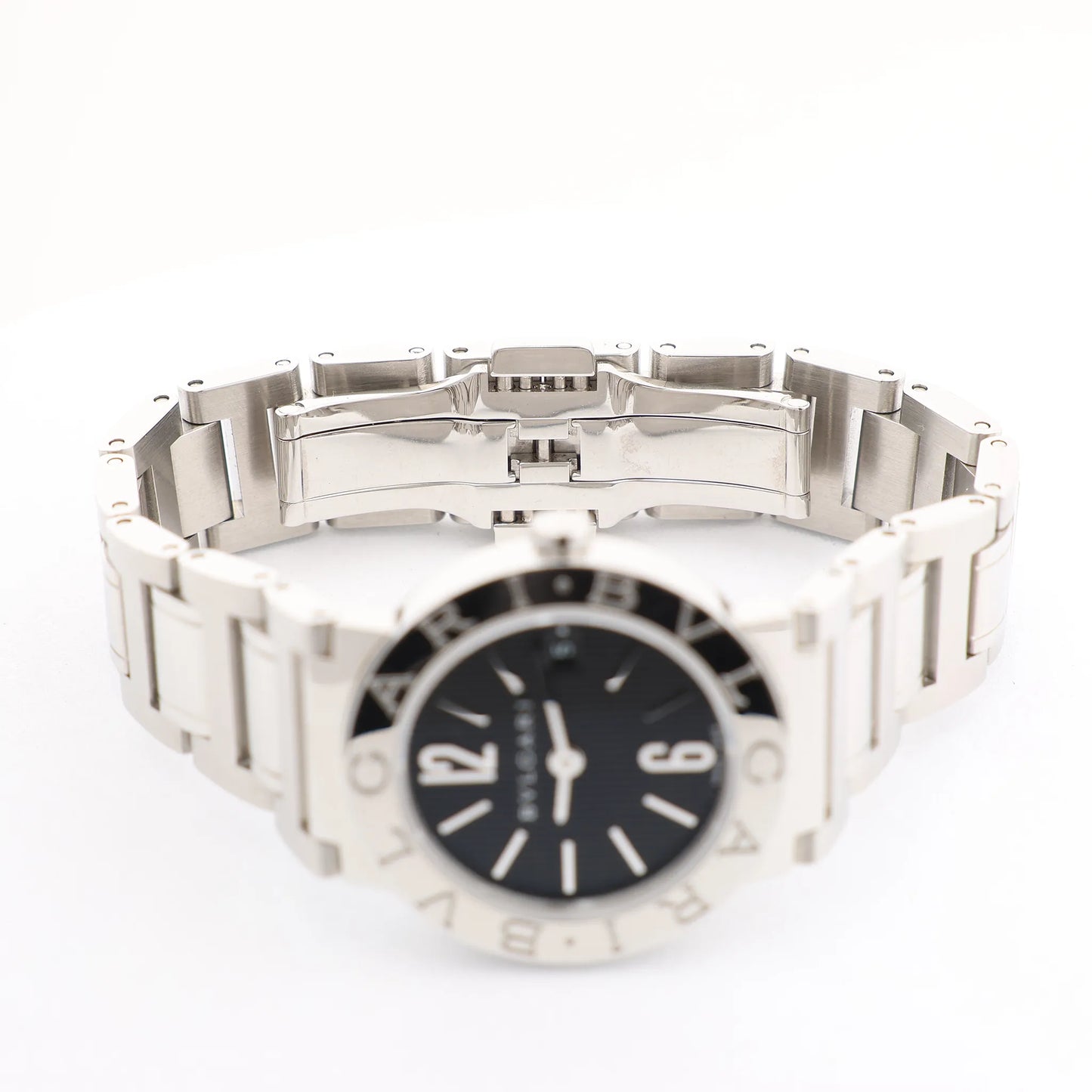 Bvlgari Bvlgari Bvlgari  BB26SS D395848 SS QZ Watch with Black Dial