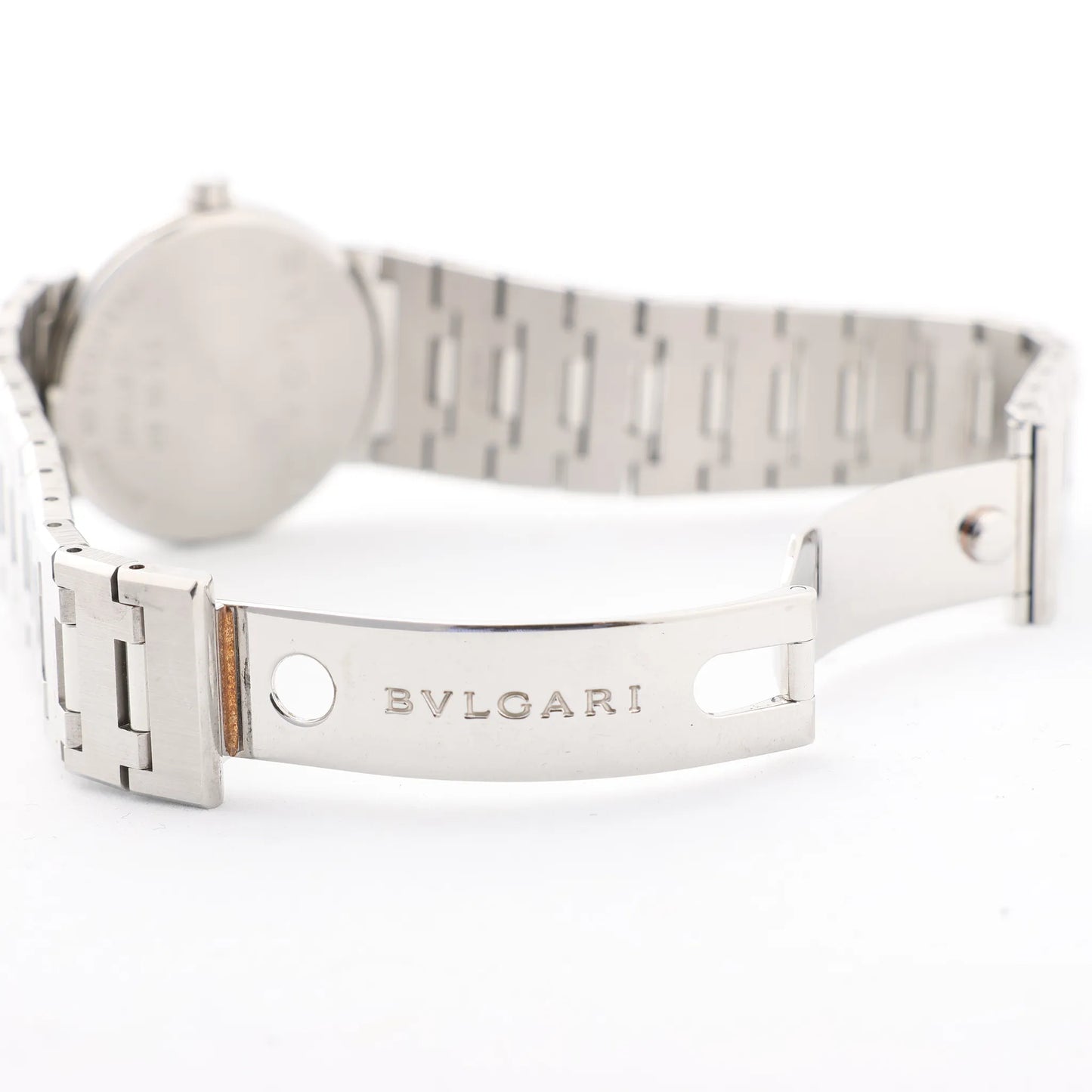 Bvlgari Bvlgari Bvlgari BB30SS D317440 SS QZ Watch with Black Dial