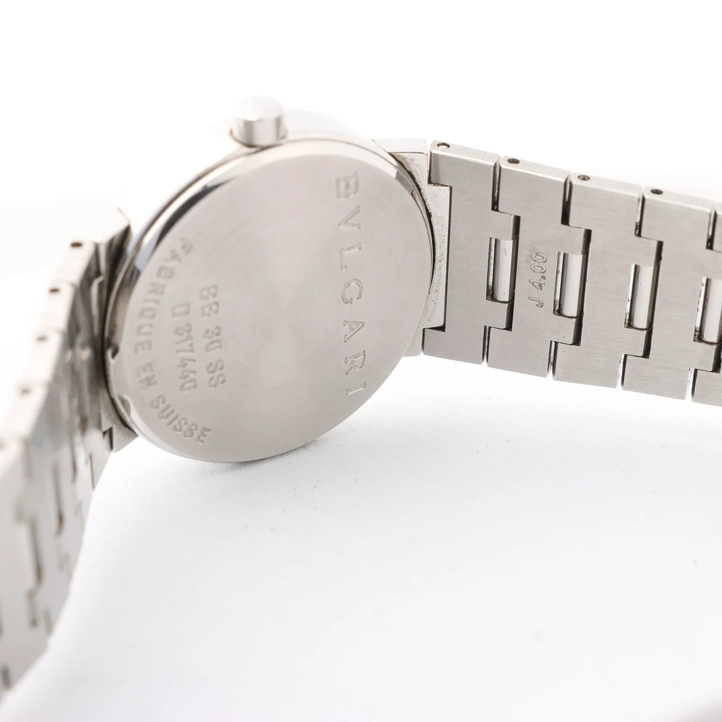 Bvlgari Bvlgari Bvlgari BB30SS D317440 SS QZ Watch with Black Dial