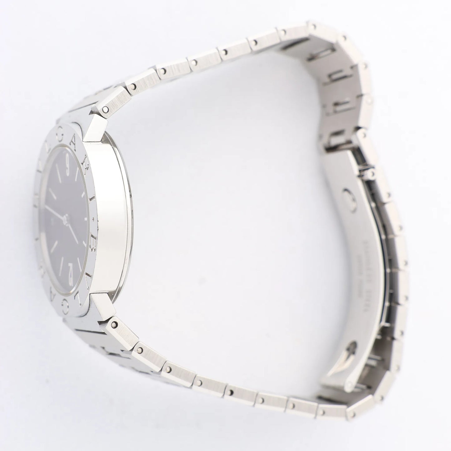 Bvlgari Bvlgari Bvlgari BB30SS D317440 SS QZ Watch with Black Dial