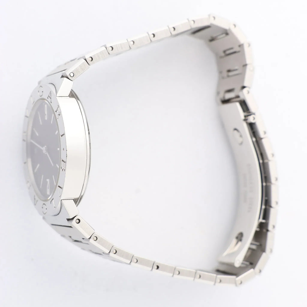 Bvlgari Bvlgari Bvlgari BB30SS D317440 SS QZ Watch with Black Dial
