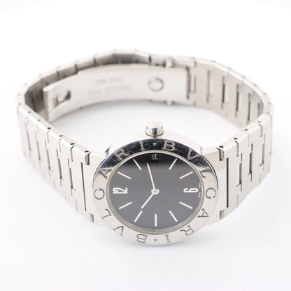 Bvlgari Bvlgari Bvlgari BB30SS D317440 SS QZ Watch with Black Dial