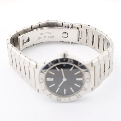 Bvlgari Bvlgari Bvlgari BB30SS D317440 SS QZ Watch with Black Dial