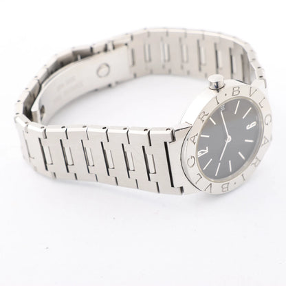 Bvlgari Bvlgari Bvlgari BB30SS D317440 SS QZ Watch with Black Dial