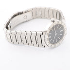 Bvlgari Bvlgari Bvlgari BB30SS D317440 SS QZ Watch with Black Dial