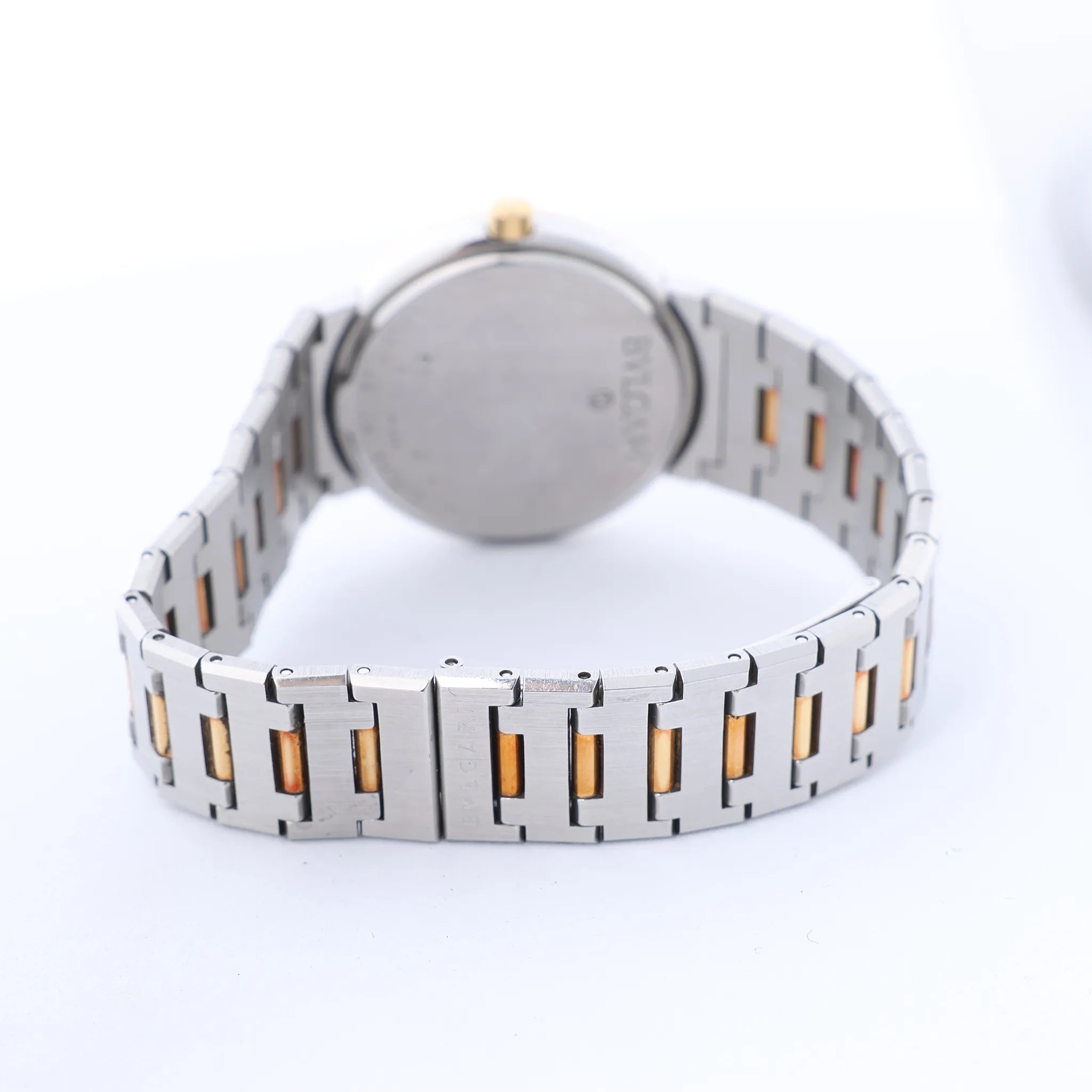 Bvlgari Bvlgari Bvlgari BB33SGD F122031 SS×YG QZ Watch with Black Dial
