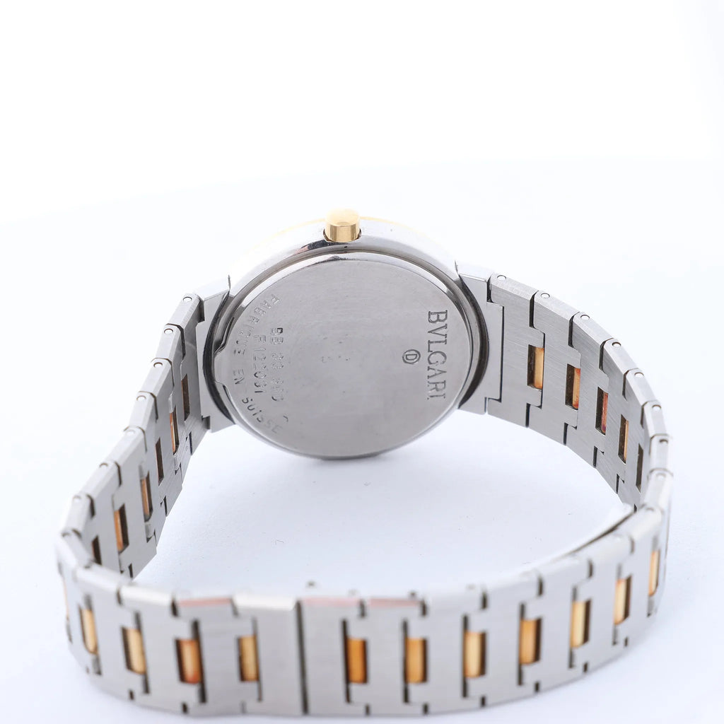 Bvlgari Bvlgari Bvlgari BB33SGD F122031 SS×YG QZ Watch with Black Dial
