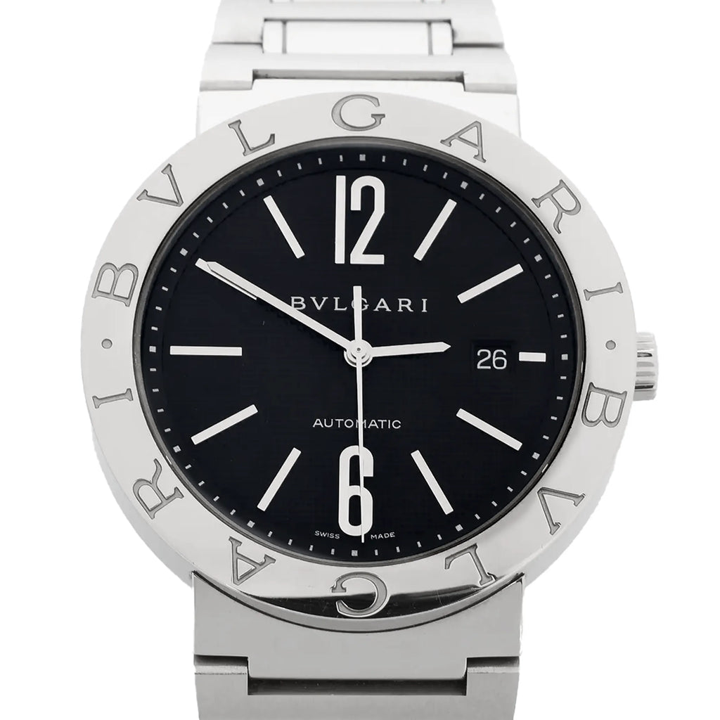 Bvlgari Bvlgari Bvlgari BB42SSAUTO O12360 SS AT Watch with Black Dial