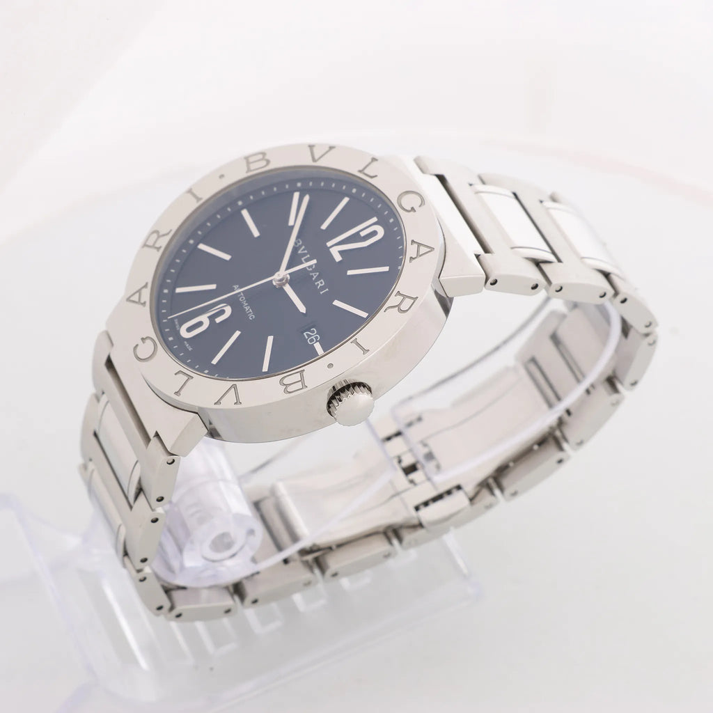 Bvlgari Bvlgari Bvlgari BB42SSAUTO O12360 SS AT Watch with Black Dial