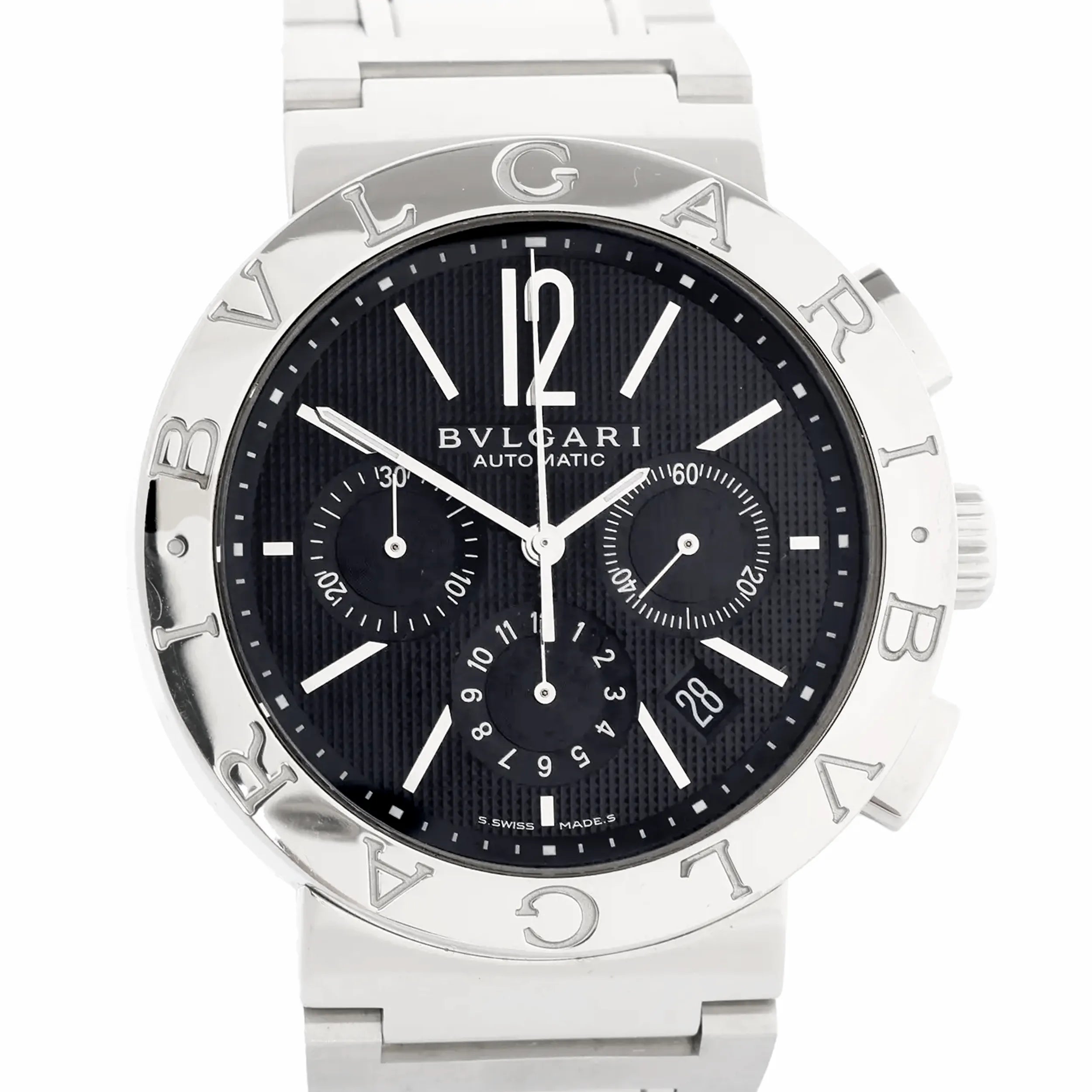 Bvlgari Bvlgari Bvlgari BB42SSCH O3235 SS AT Watch with Black Dial