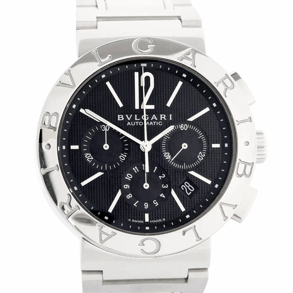 Bvlgari Bvlgari Bvlgari BB42SSCH O3235 SS AT Watch with Black Dial