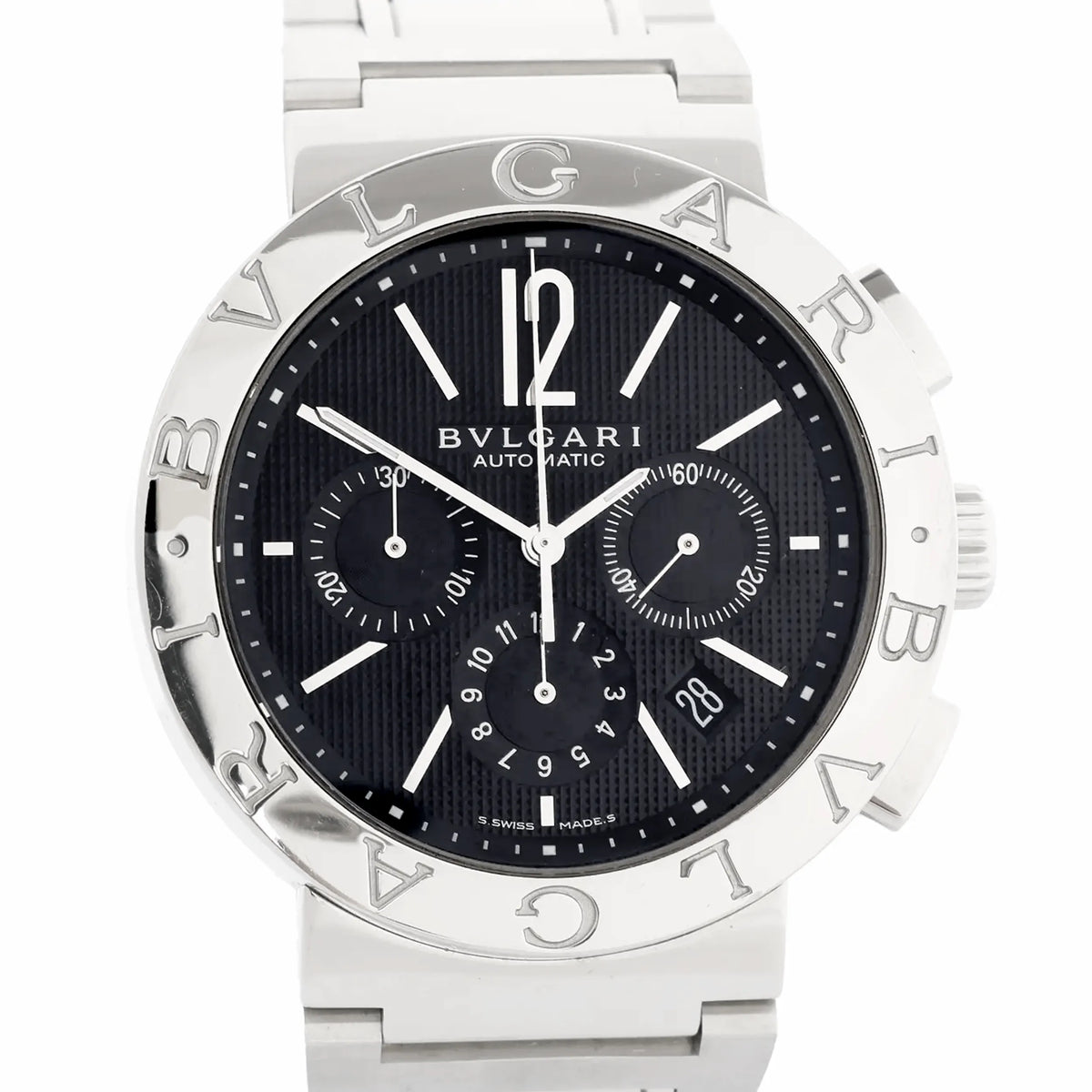 Bvlgari Bvlgari Bvlgari BB42SSCH O3235 SS AT Watch with Black Dial