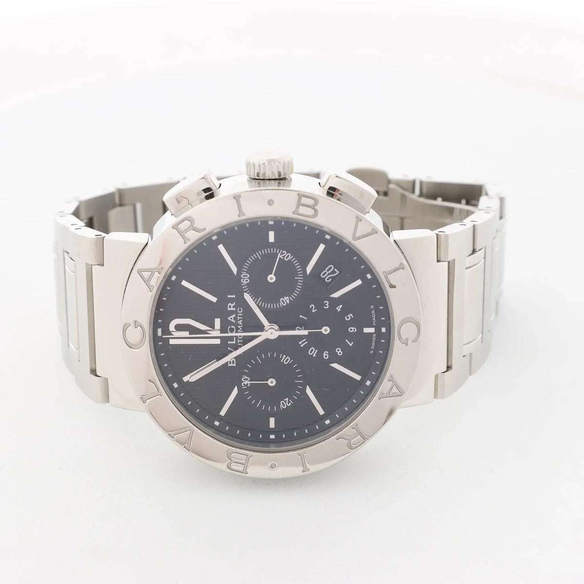 Bvlgari Bvlgari Bvlgari BB42SSCH O3235 SS AT Watch with Black Dial