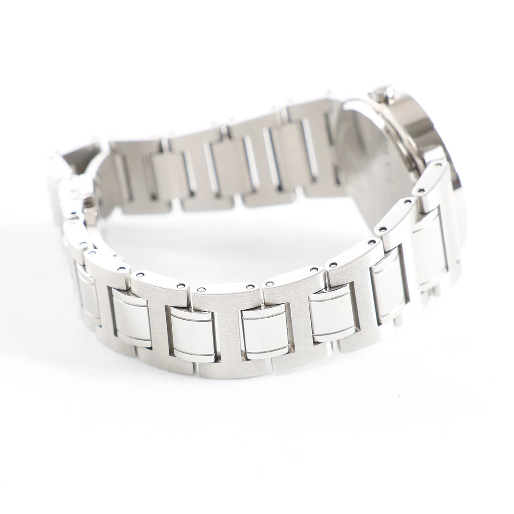 Bvlgari Bvlgari Bvlgari BBL26S PO8142 SS QZ Watch with Black Dial