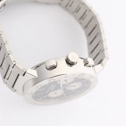 Bvlgari Bvlgari Bvlgari Chronograph BB38SSCH SS AT Watch with Black Dial