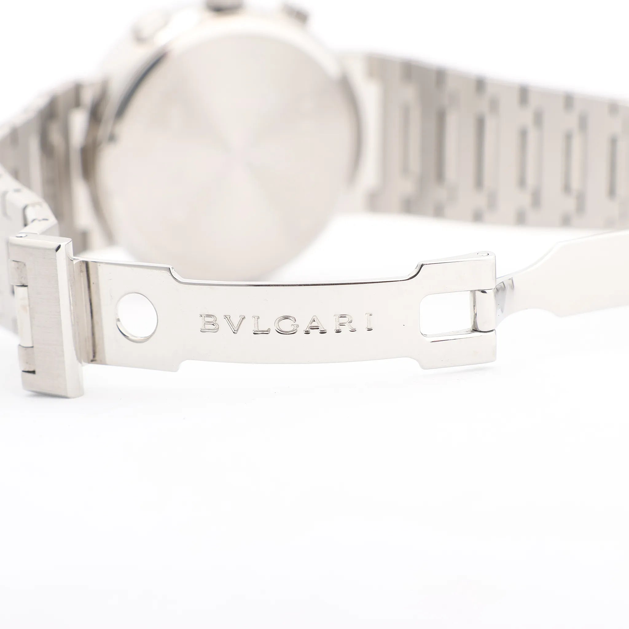 Bvlgari Bvlgari Bvlgari Chronograph BB38SSCH SS AT Watch with Black Dial