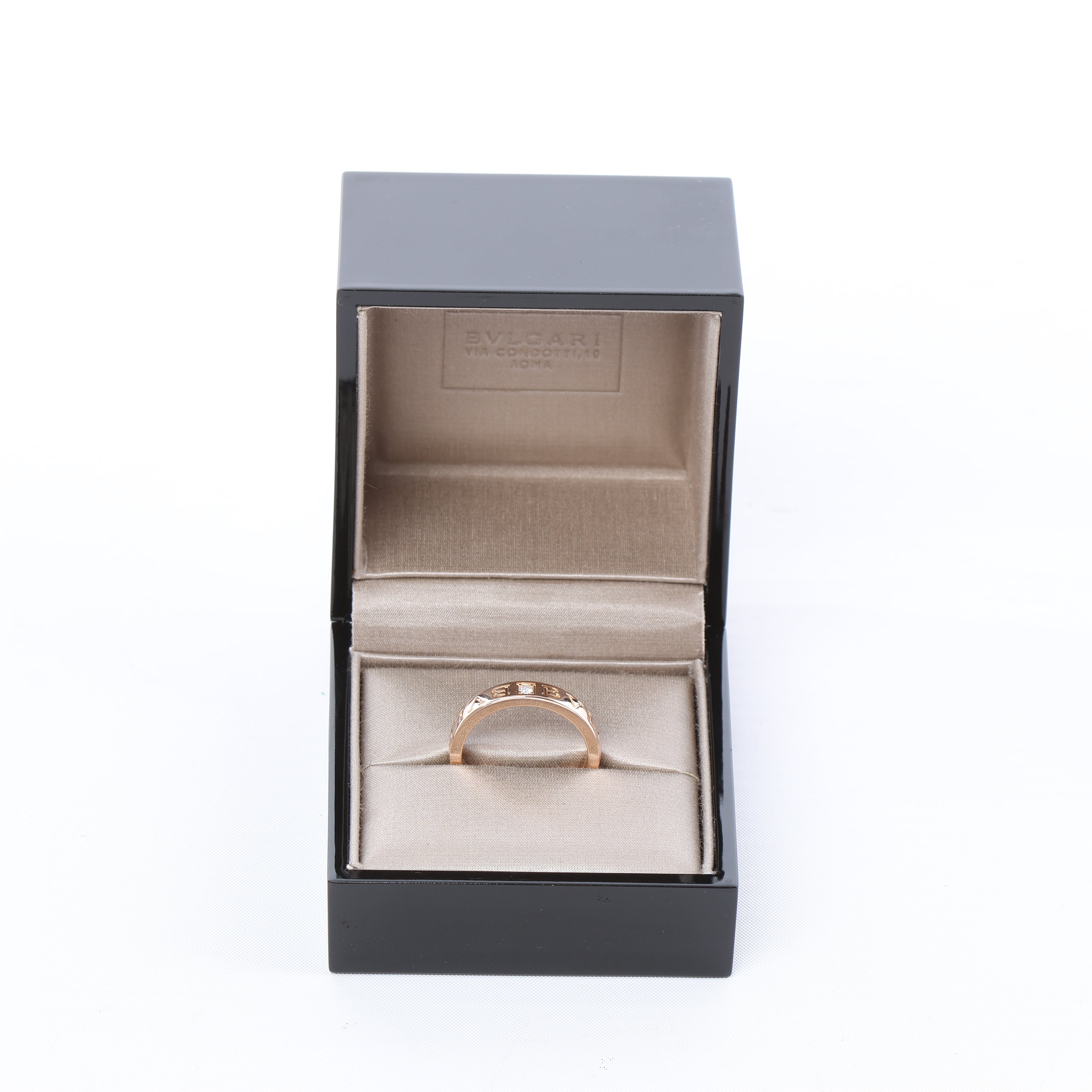 Bvlgari Bvlgari Double Logo 1P Diamond Ring 750(PG) 7.3g 341829 AN854185