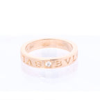Bvlgari Bvlgari Double Logo 1P Diamond Ring 750(PG) 7.3g 341829 AN854185