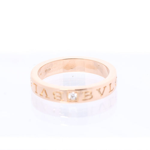 Anillo de diamantes Bvlgari Bvlgari Double Logo 1P 750 (PG) 7,3 g 341829 AN854185