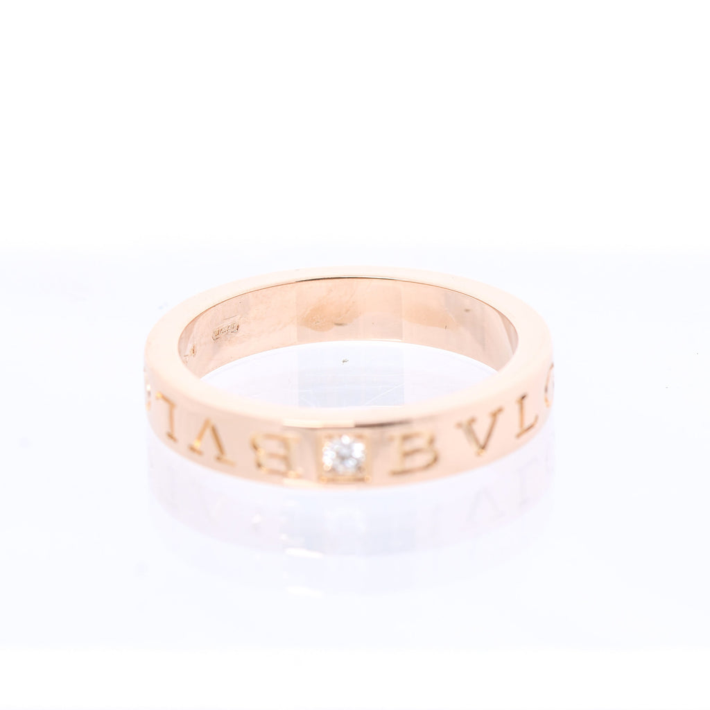 Bvlgari Bvlgari Double Logo 1P Diamond Ring 750(PG) 7.3g 341829 AN854185