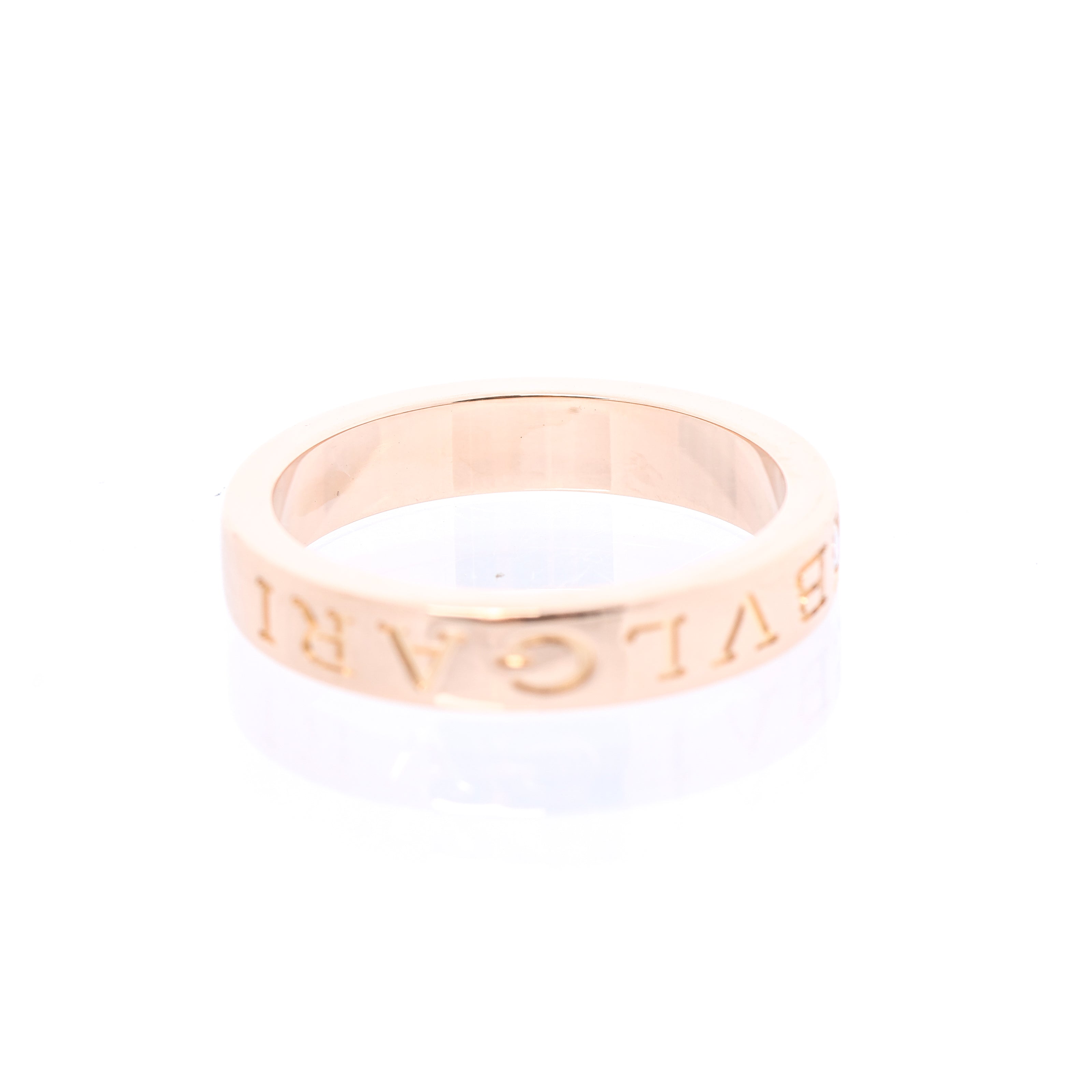 Bvlgari Bvlgari Double Logo 1P Diamond Ring 750(PG) 7.3g 341829 AN854185