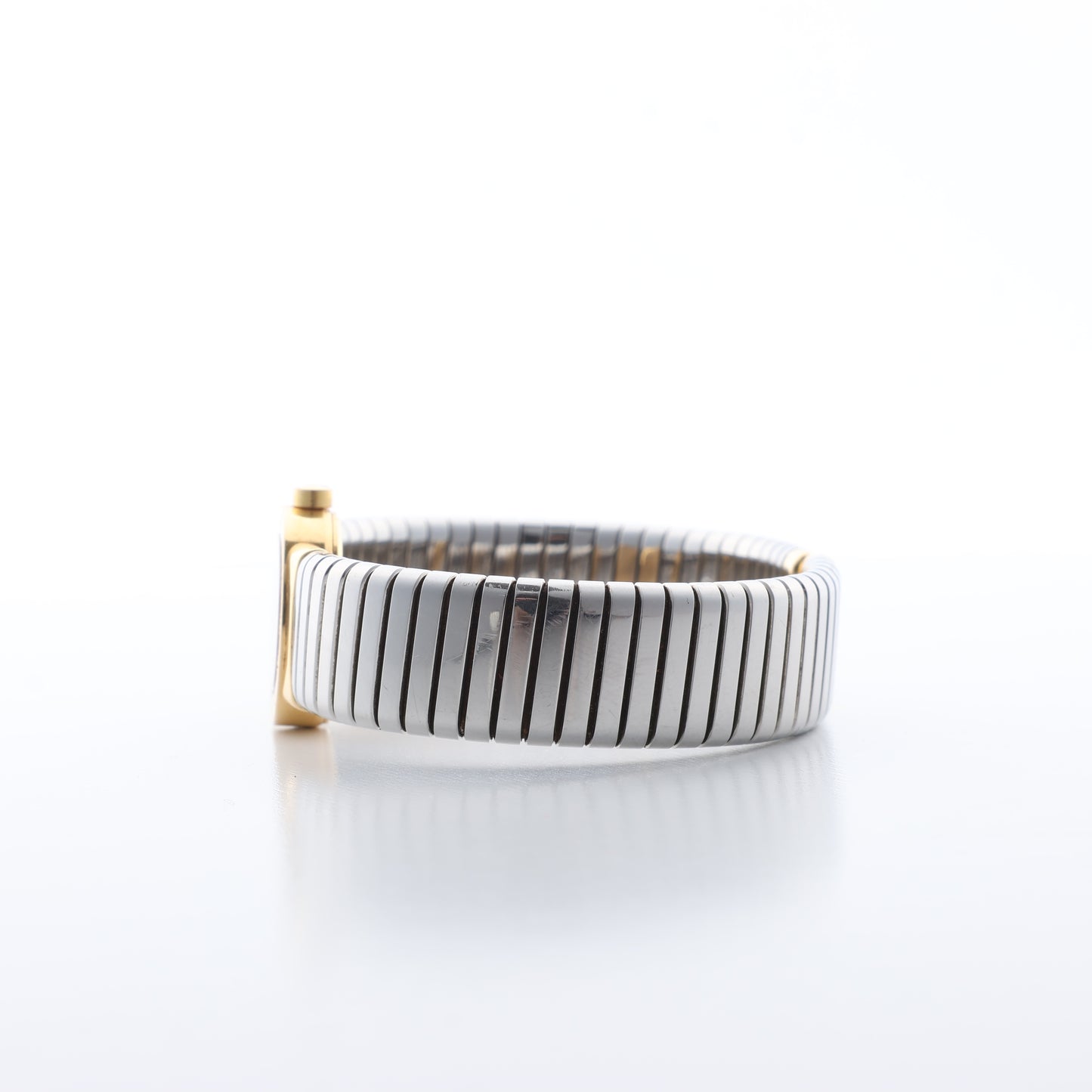 Bulgari Bulgari Bulgari Tubogas BB192T P.73933 SS×YG QZ Montre à cadran noir