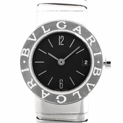 Reloj Bvlgari Bvlgari Bvlgari Tubogas BB232TS D235898 SS QZ con esfera negra