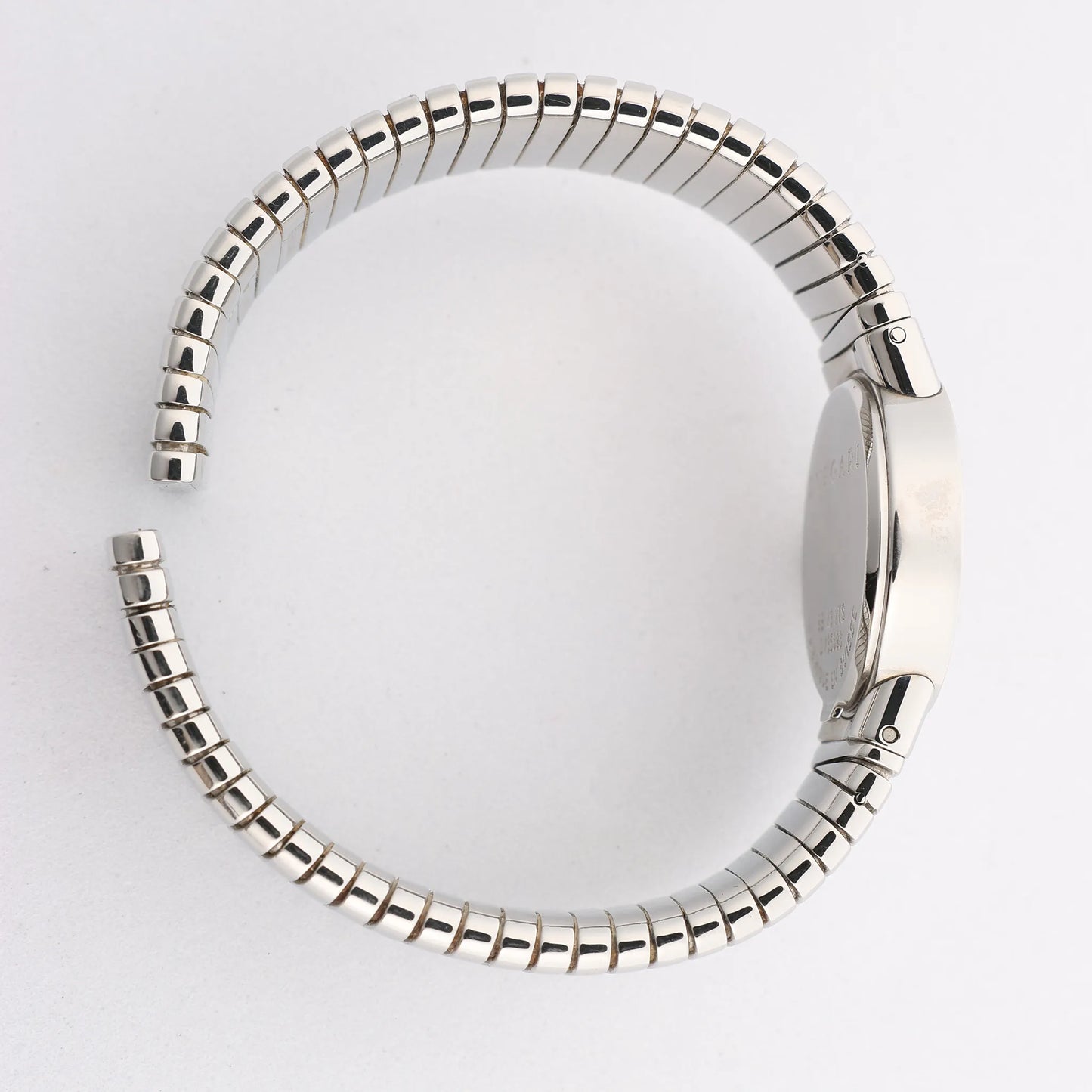 Bvlgari Bvlgari Bvlgari Tubogas BB232TS D235898 SS QZ Watch with Black Dial