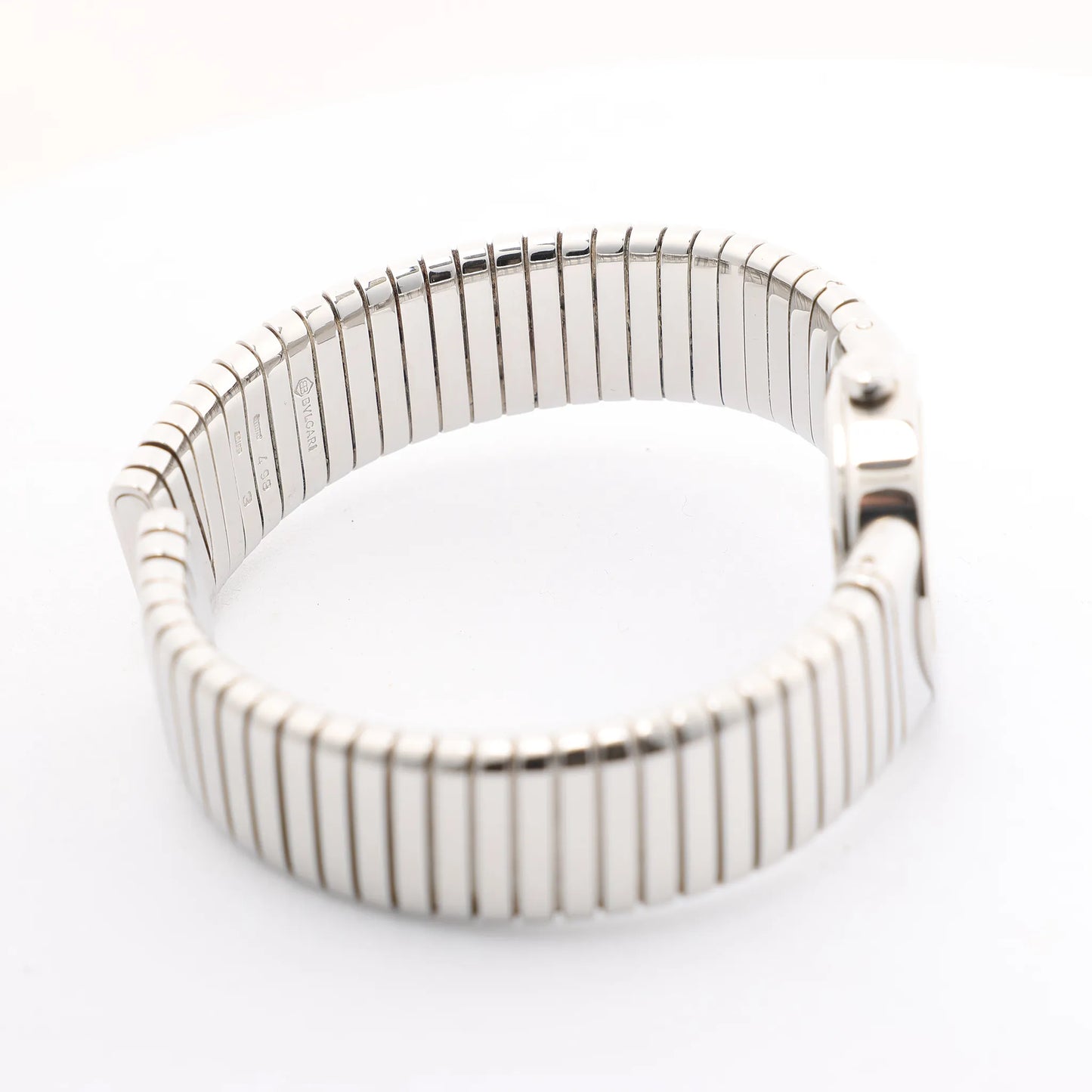 Bvlgari Bvlgari Bvlgari Tubogas BB232TS D235898 SS QZ Watch with Black Dial