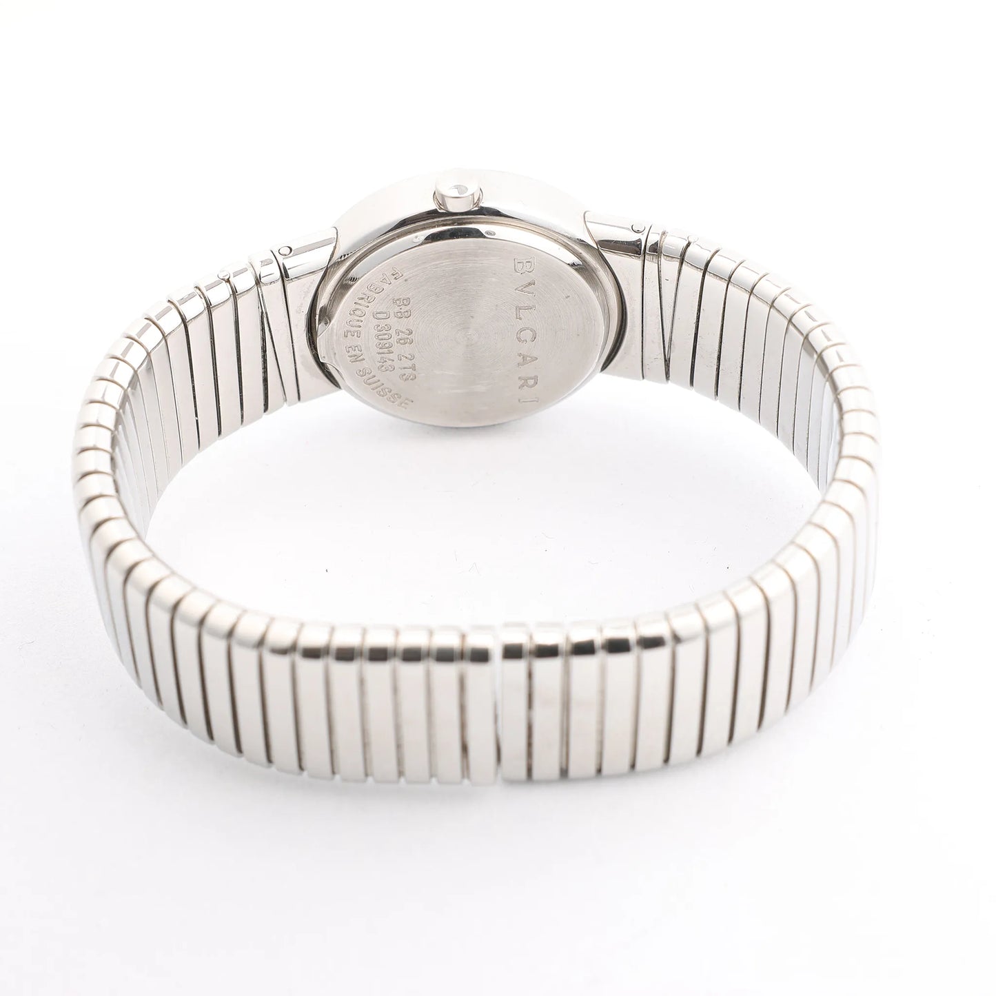 Bvlgari Bvlgari Bvlgari Tubogas BB262TS SS QZ Watch with Black Dial