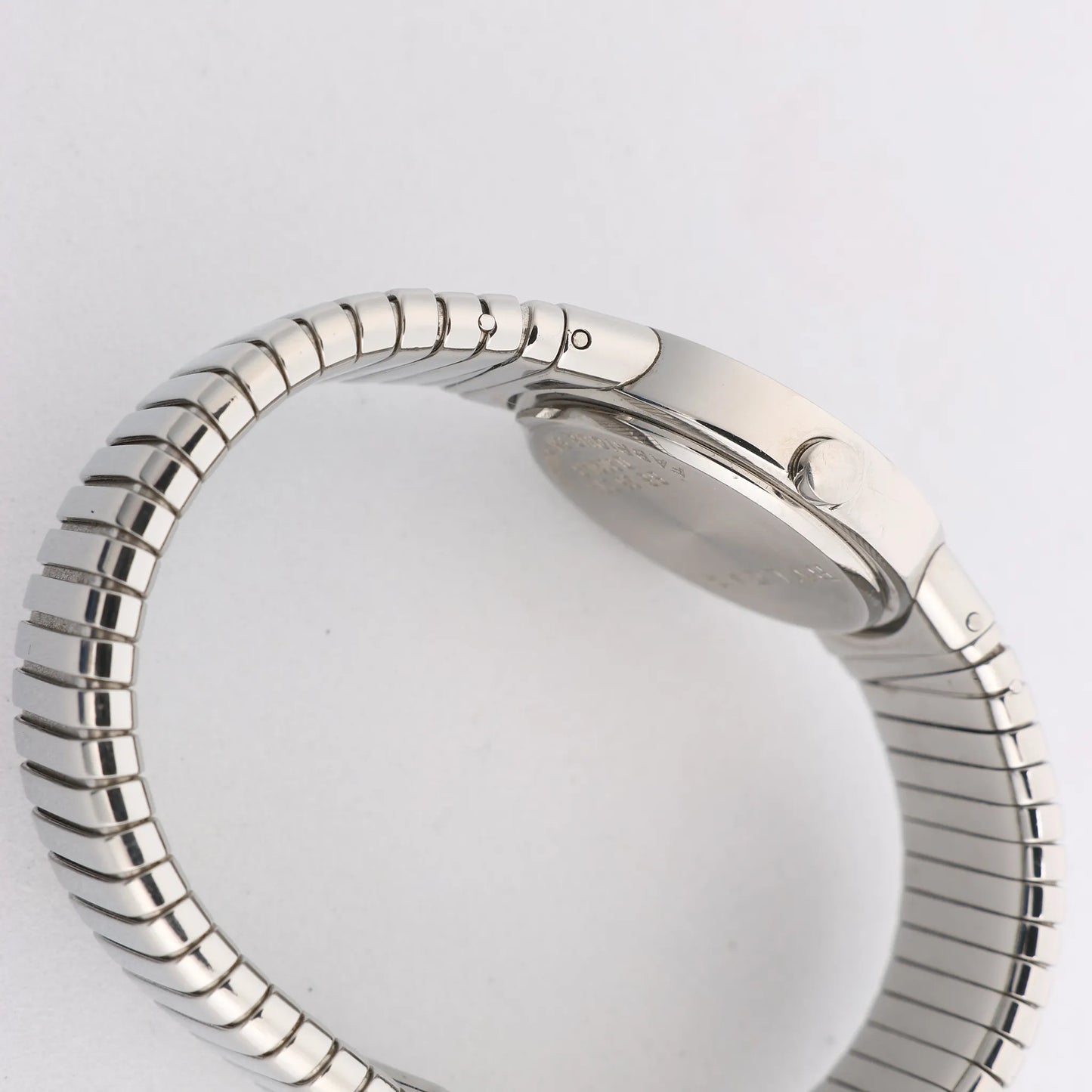 Bvlgari Bvlgari Bvlgari Tubogas BB262TS SS QZ Watch with Black Dial