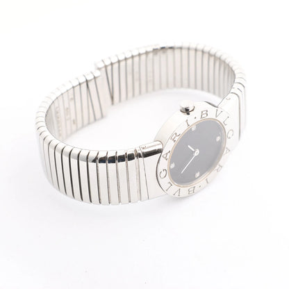 Bvlgari Bvlgari Bvlgari Tubogas BB262TS SS QZ Watch with Black Dial