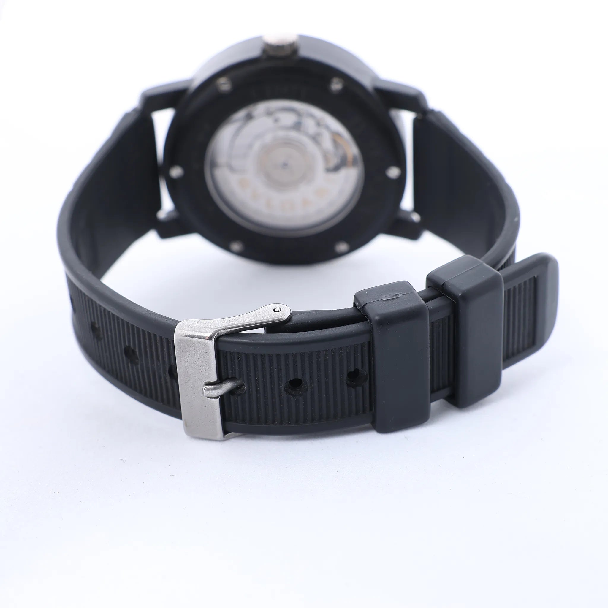 Bvlgari Bvlgari Bvlgari BB40CL L22471 Carbon x SS x Rubber AT Watch with Black Dial