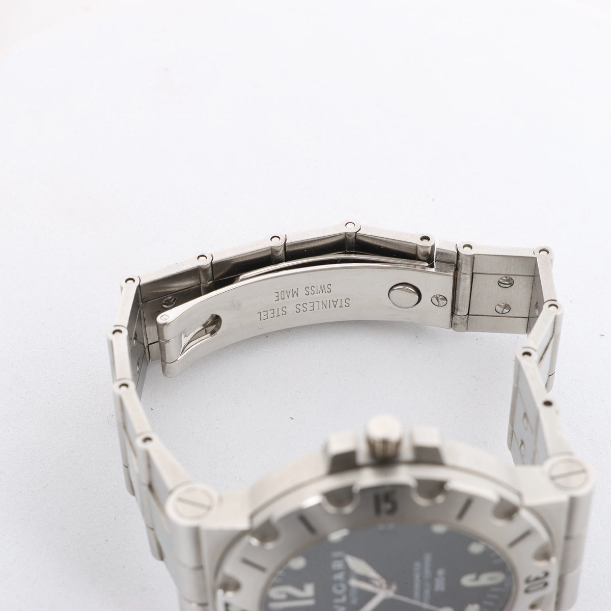 Bvlgari Diagono Scuba SD38S D14344 SS AT Watch with Black Dial