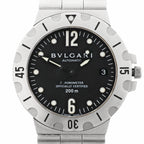 Bvlgari Diagono Scuba SD38S D14344 SS AT Watch with Black Dial
