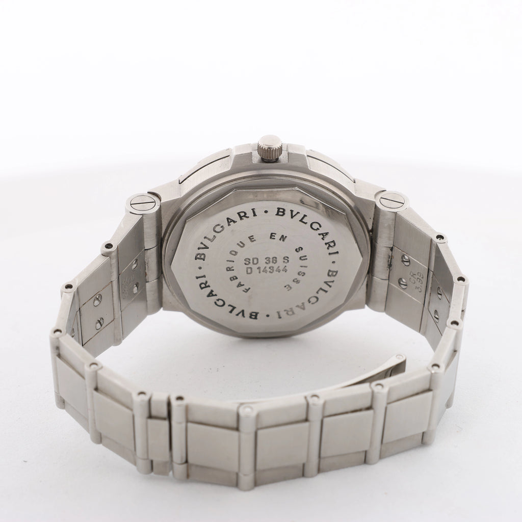 Bvlgari Diagono Scuba SD38S D14344 SS AT Watch with Black Dial