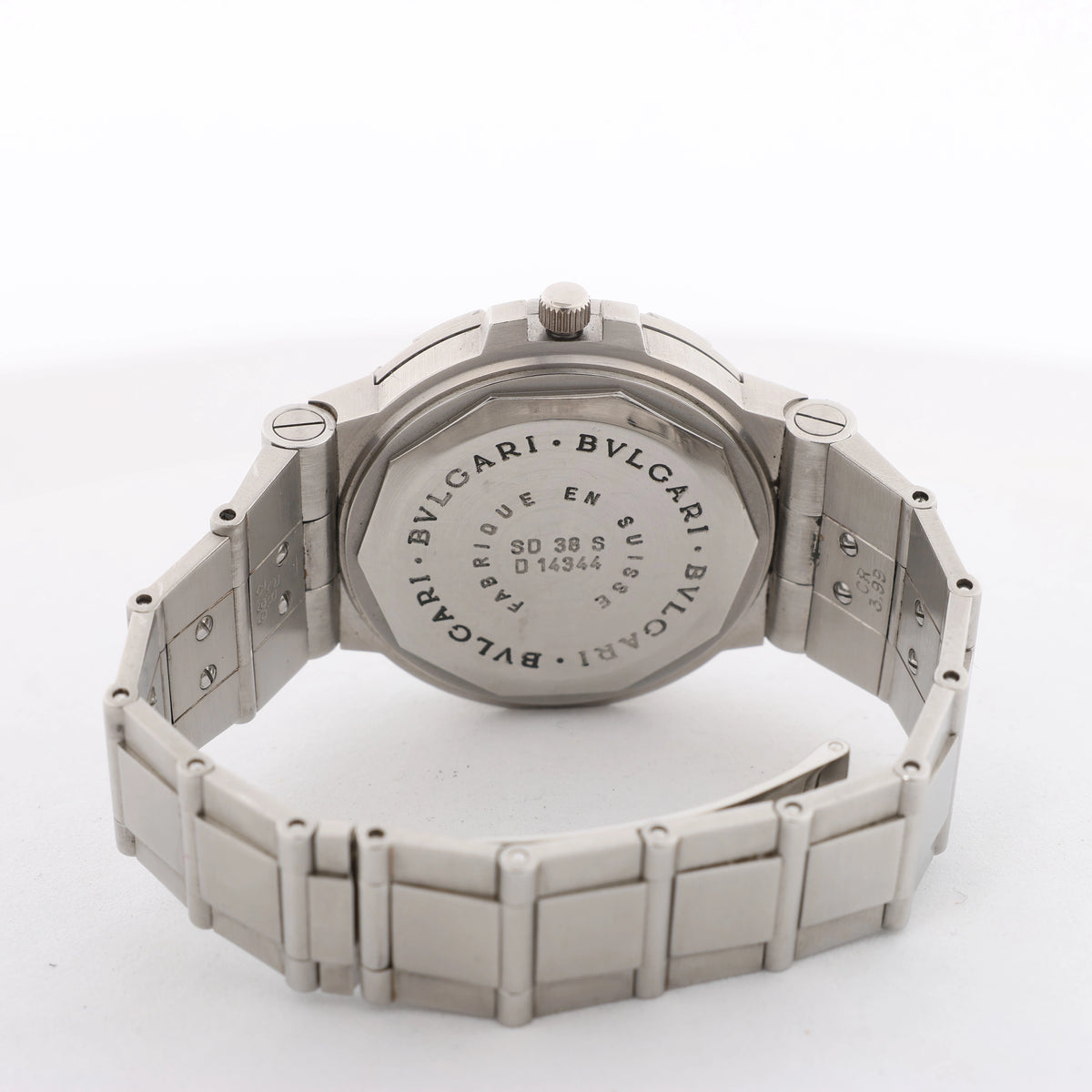 Bvlgari Diagono Scuba SD38S D14344 SS AT Watch with Black Dial