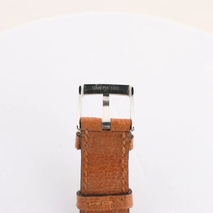 Bvlgari Bvlgari Bvlgari  BB33 SGL L 238436 SS YG Leather QZ Watch with Black Dial