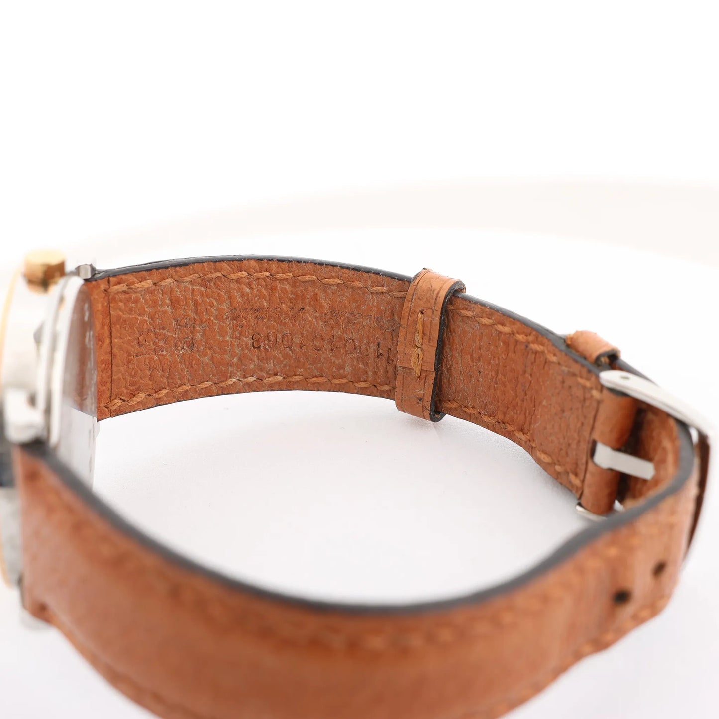 Bvlgari Bvlgari Bvlgari  BB33 SGL L 238436 SS YG Leather QZ Watch with Black Dial