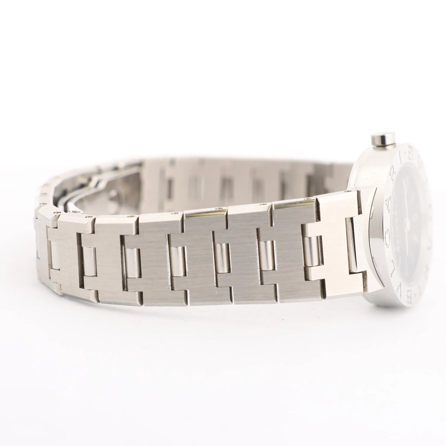 Bvlgari Bvlgari Bvlgari BB23SS L388604 SS QZ Uhr mit schwarzem Zifferblatt