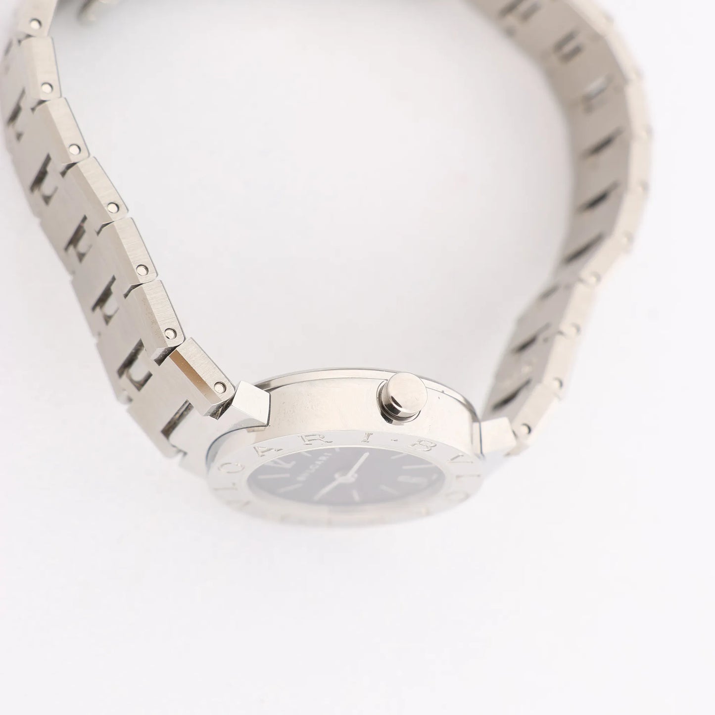 Bvlgari Bvlgari Bvlgari BB23SS L388604 SS QZ Uhr mit schwarzem Zifferblatt